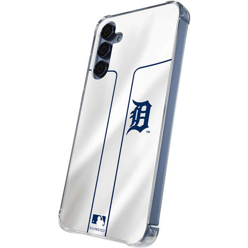 MLB Detroit Tigers Home Jersey Galaxy A35 5G Clear Case
